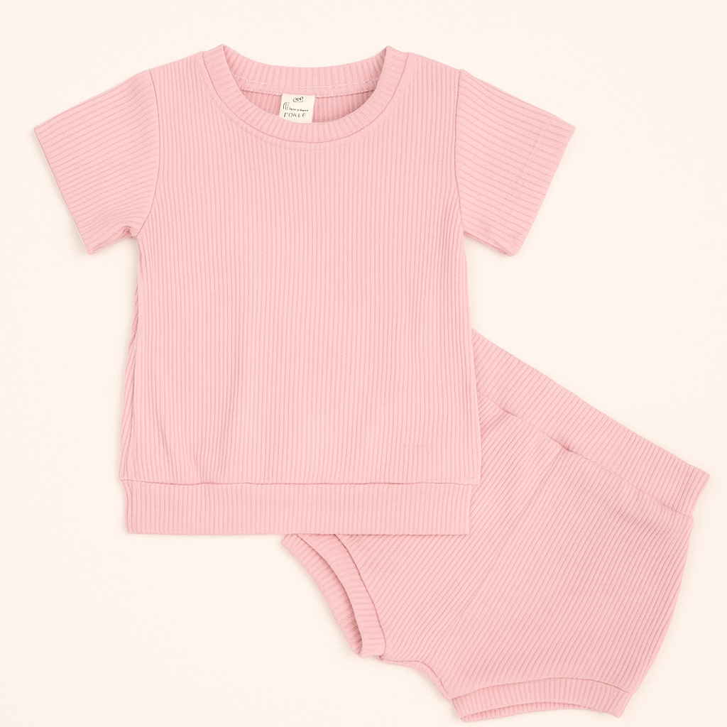 Two Piece Ribbed Summer Outfit