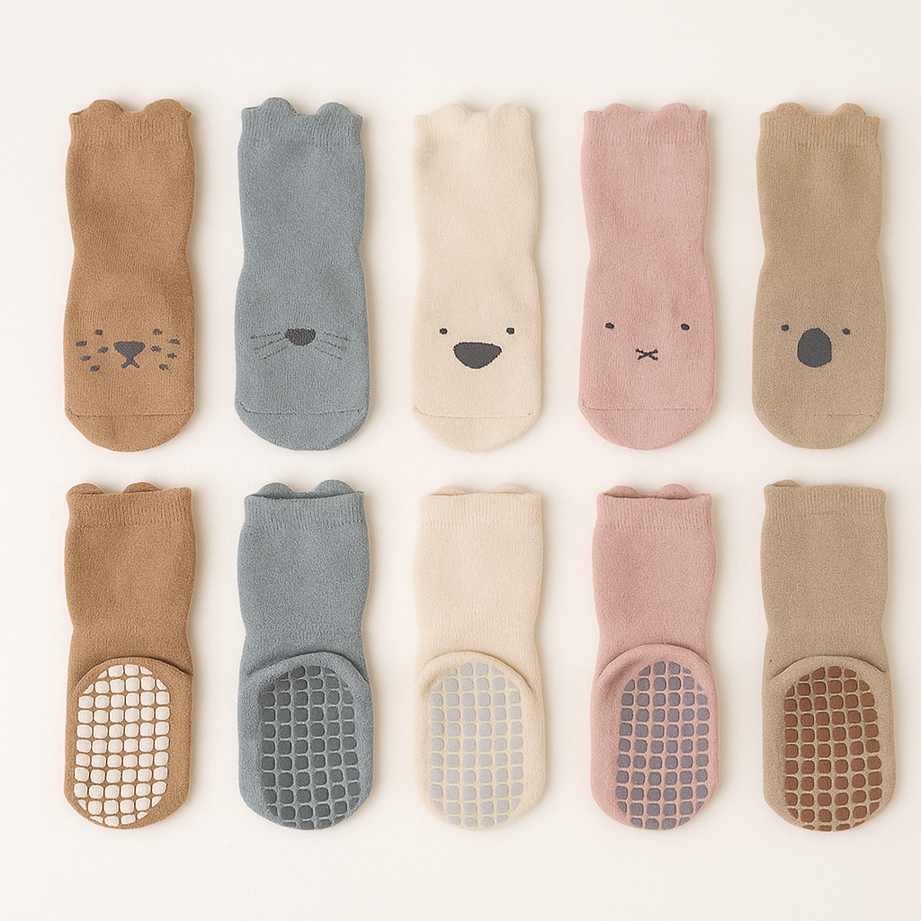 Baby Anti-Slip Socks - 5 pairs