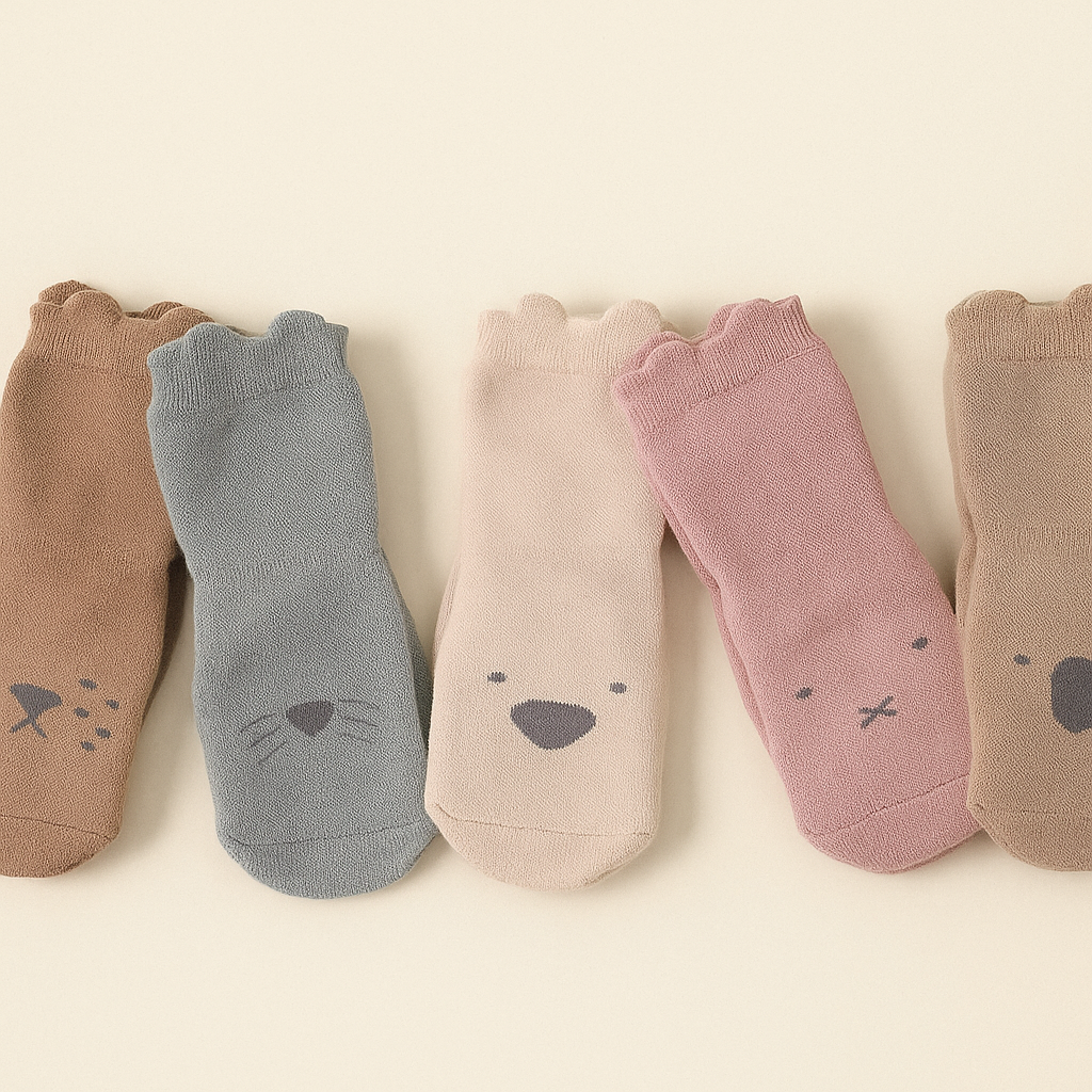 Baby Anti-Slip Socks - 5 pairs