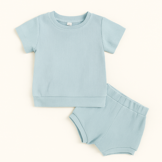 Two Piece Ribbed Summer Outfit