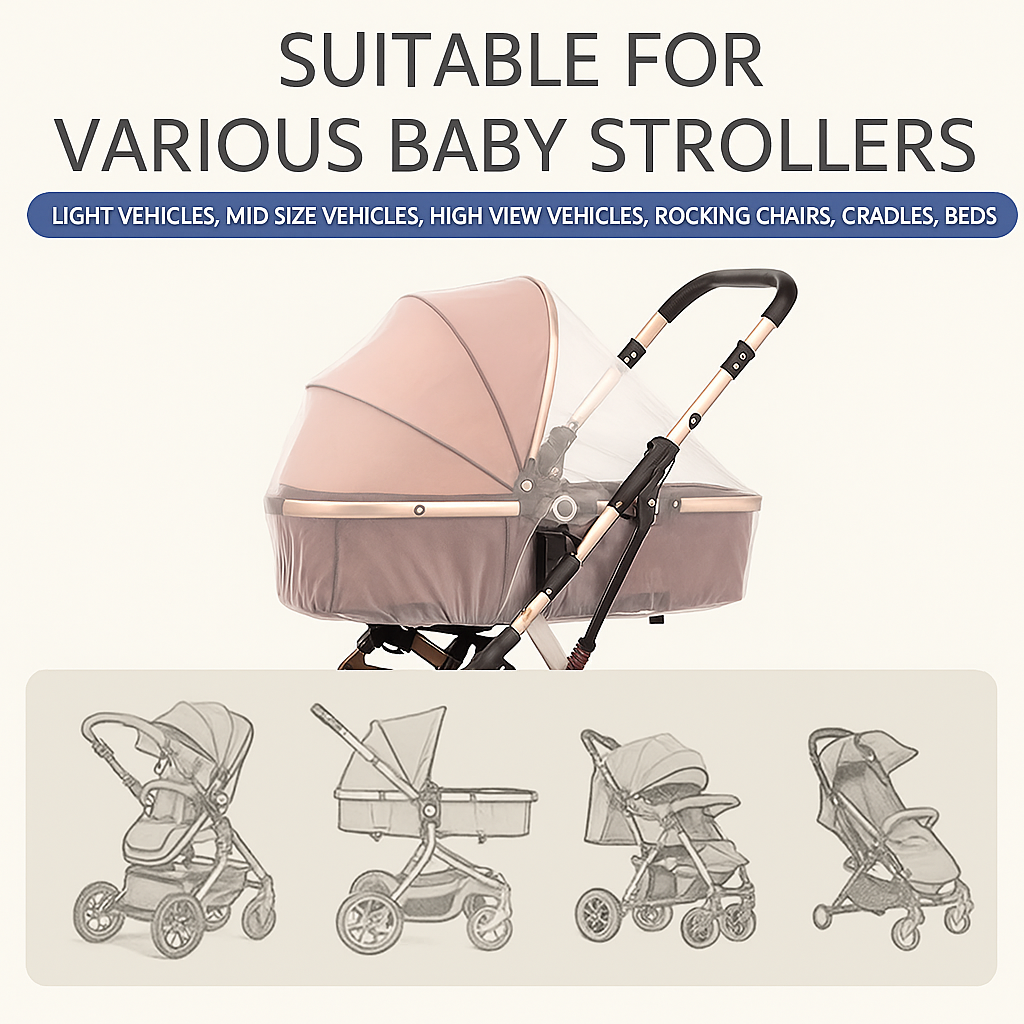 Mosquito Net For Baby Pram (3 for £6)