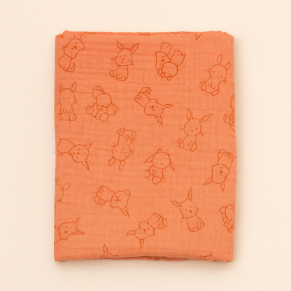 Pack of 3 Muslins, XL Solid Colour Muslin (1pc) + Regular Muslins (2pcs) Set